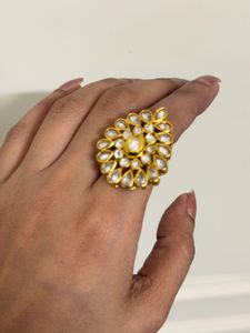 Stunning Kundan Cocktail Ring