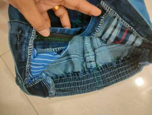 Boy's Denim Jeans with Patch Detail