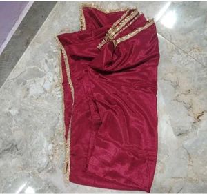 Maroon Embroidered Lehenga Choli Set