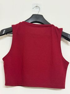 Red Astronaut Graphic Tank Top