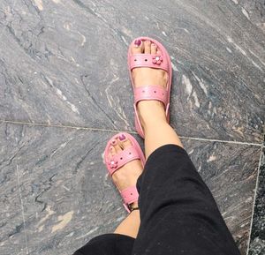 Cute Pink Flower Sandals
