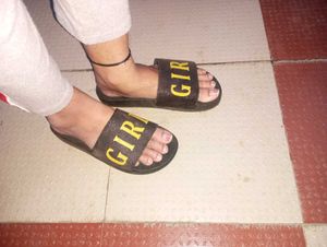 Girl Glitter Slides