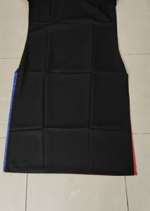 New Unused Printed Crepe Straight Kurta