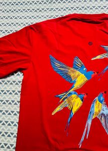 Red BLUORNO Bird T-Shirt