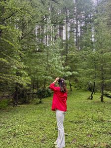 Sassafras Red Oversized Cotton Shirt