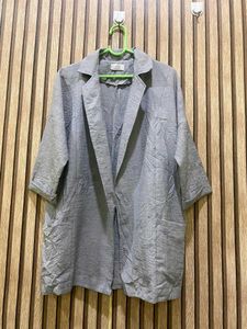 Lightweight Grey Blazer Jacket