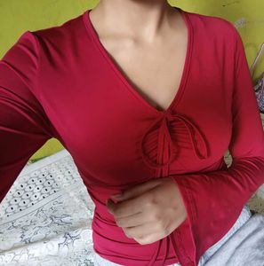 Chic Long Sleeve V-Neck Top