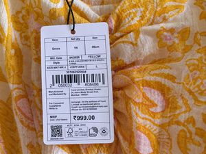 Flowy Yellow Floral Mini Dress