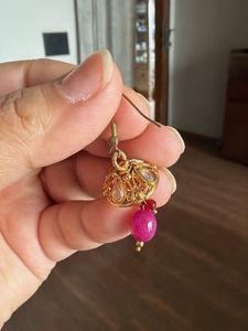 Gold Tone Jhumka Earrings