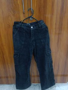 Black Cargo Jeans