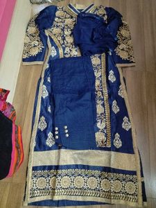 pakistani Heavy gold work suit