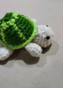 Handmade Crochet Turtle Keychain