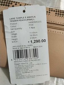 Baggit Wallet Tender Peach