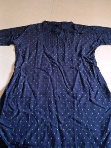Blue Printed Kurta