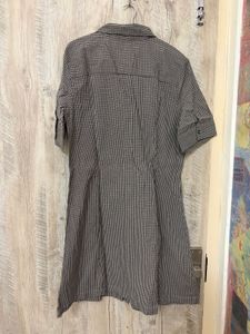 Chic Gingham Shirt Dress