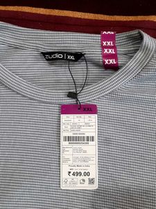 Light Blue Striped Long Sleeve Top from 'Zudio '.