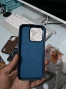 Blue Textured MagSafe Phone Case