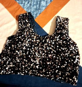 Ready to wear lycra Saree with Sequin Blouse