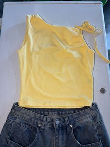 Chic One-Shoulder Ruched Top