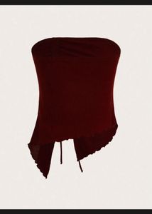 Ruched Drawstring Tube Top