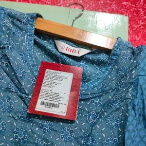 Biba Blue Printed Top - New with Tags