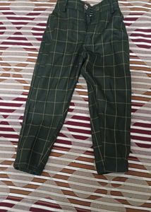 Green Plaid Pants with tshirt