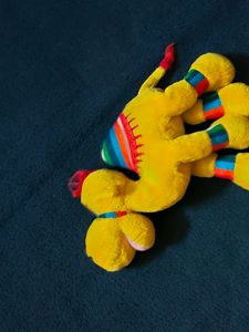 Vintage Yellow Camel Plush Toy