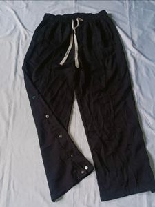 Black Snap Button Pants