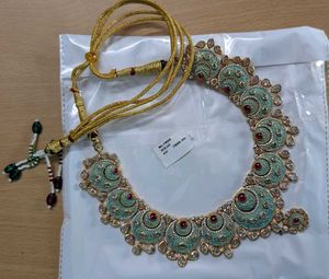 Mint Green Kundan Necklace