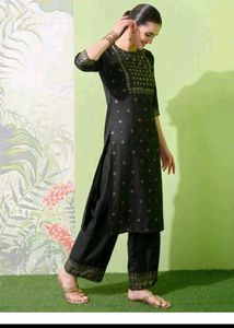 Elegant Black Kurta Set with Dupatta