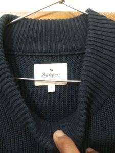 Men's Navy Blue Zip-Up Jacket