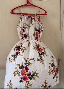 Floral Halter Neck Dress