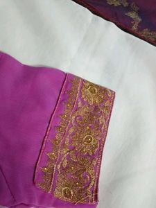 Beautiful  Magenta colour Embroidered Blouse