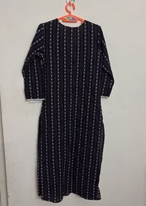 Black Striped Kurta (without pants)