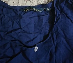 Its Navy Blue Simple Top