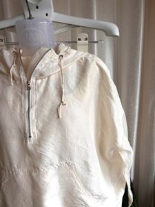 Imported pure silk oversized hoodie