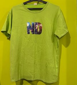 Green Graphic Print Tee