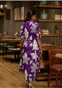 Stylish Purple Floral Kurta Set
