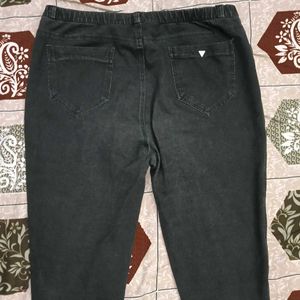 Classic Dark Grey Stretch Denim Jeans