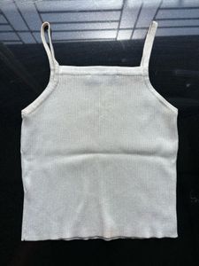 Zara Ribbed Spaghetti Strap Tank Top