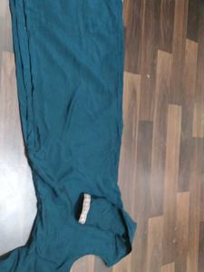 Embroidered Teal Kurta Set with Pants