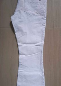 Women's White Flare Jeans