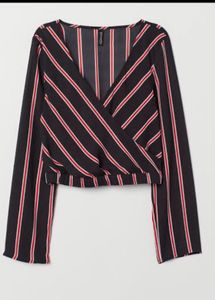 Stripe Detail Crop Top