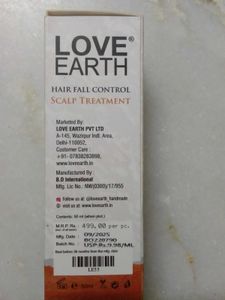 Love Earth Hair Fall Control Scalp Treatment Serum