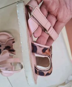 Animal Print Strappy Flats