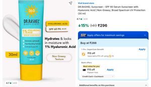 Dr. Rashel Hyaluronic Acid Serum Sunscreen SPF 60