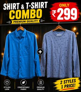 Men's Shirt & T-Shirt Combo