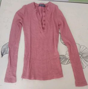 henley long sleeves Y2K top extra small to