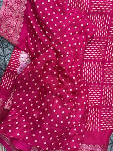 Banarasi Leheriya Silk Saree