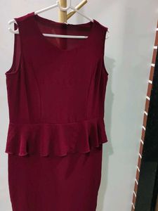 Elegant Peplum Dress